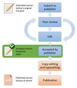 Publishing outline from HEFCE http://www.hefce.ac.uk/rsrch/oa/FAQ/
